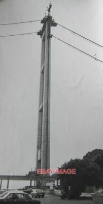 FOTO NORDTURM HUMMERBRÜCKE IM BAU 1976 MIT EINER SPANNE VON 1410M TH