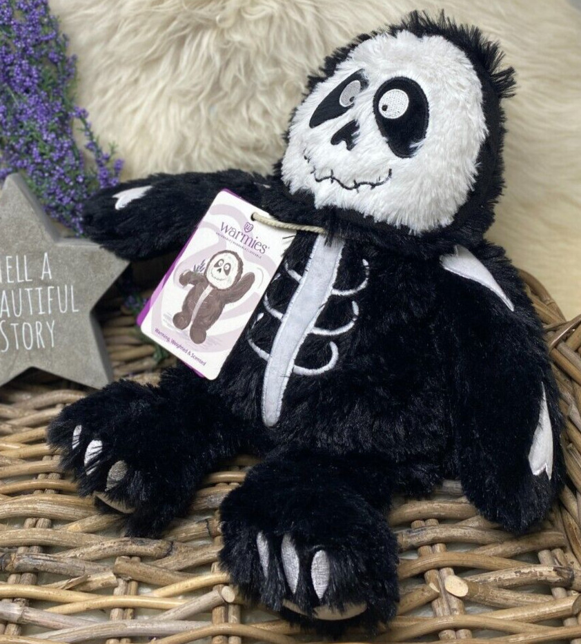 Warmies Cozy Plush SKELETON Fully Microwavable Lavender Scented Toy