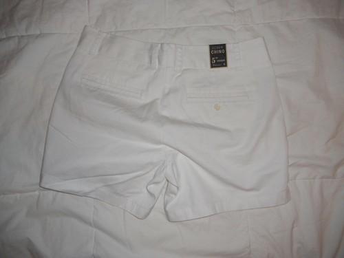 CORTO CHINO J CREW 5'' NUOVO CON ETICHETTE CUCITURE INTERNE TAGLIE 00, 0, 4, 6, 8, 10 - Foto 35 di 60
