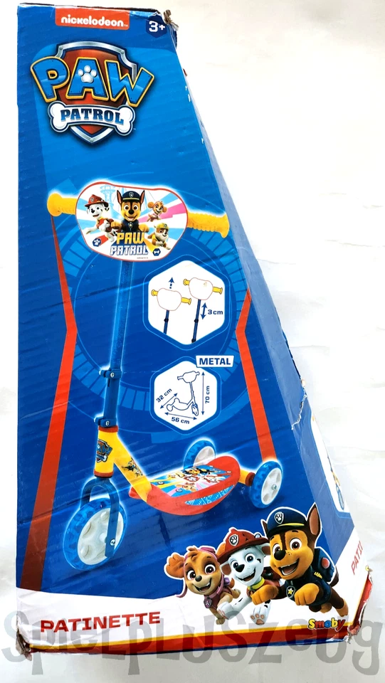 Smoby Paw Patrol Scooter 3 Räder Metal Rahmen ab 3 Jahren