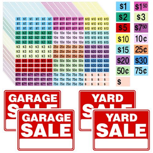 3379 Pcs Garage Sale Stickers, Yard Sale Price Stickers Price Stickers Garage S