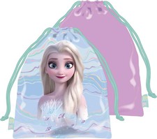 Disney Frozen Petit Cordon Sac pour Déjeuner, Gym, Maillot de Bain Avec Elsa