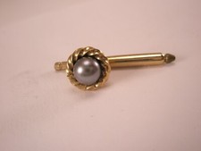 SINGLE 1 5/16" Round 1/20 12K GF Vintage Formal Tux Groom Prom Shirt Stud c109