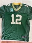 Aaron Rodgers #12 Green Bay Packers Jersey Nike OnField Men 52 Green Embroidered