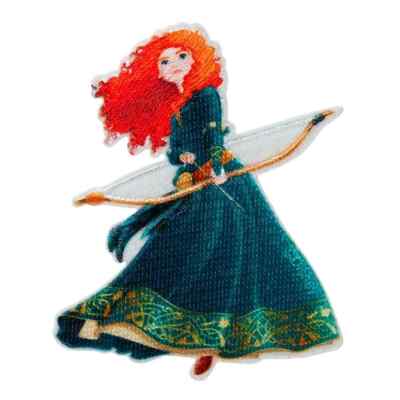 Disney Princess Iron on Patch Brave Princess Merida Holding Bow & Arrow New Ship