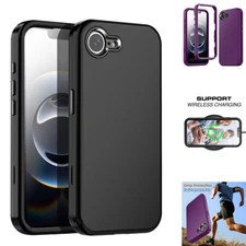 For Apple iPhone 16e 2025 Case Shockproof Heavy Duty Tri-layer Protection Cover