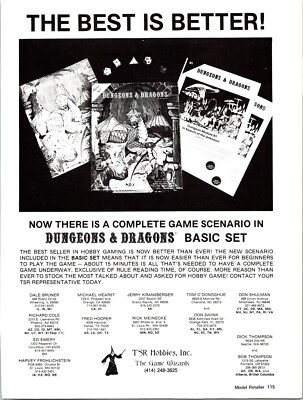 Dungeons and Dragons Basic SetPrint Ad Vintage 1979  Ephemera Wall Art Decor