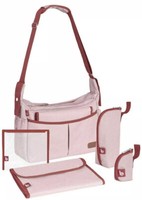 Babymoov USA Urban Diaper Changing Change Bag Melange Pink 