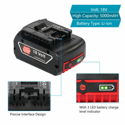 2pack For Bosch 18v 5.0Ah/5000mAh Li-ion Battery BAT609 2pack For Bosch 18v 5.0Ah/5000mAh Li-ion Battery BAT609