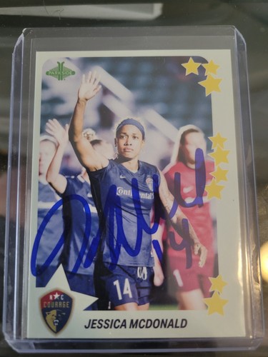 Signed 2021 Parkside NWSL JESSICA MCDONALD Stars #S4 NC Courage Autograph IP