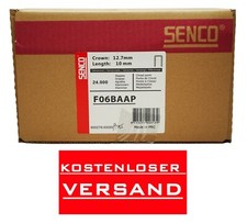 SENCO F06BAAP Staples Type Pour 10mm 24.000 St Galvanisé SFT10XP,SFW09,SFW05
