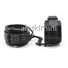 PU Soft Padded Leather Wrist Handcuffs Ankle Cuffs Restraints Binding