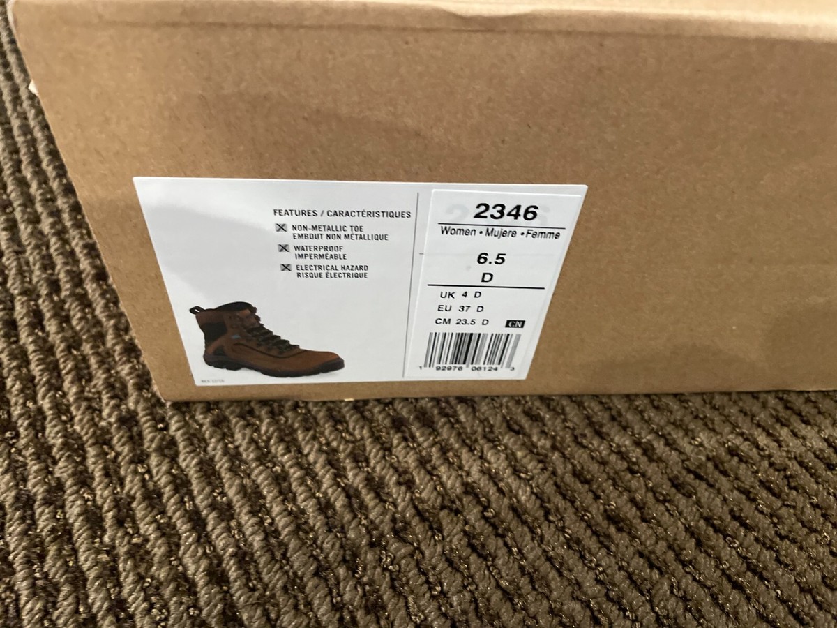 Red Wing Size 6.5 D Tradeswoman Boots Brown Work Safety Toe #2346