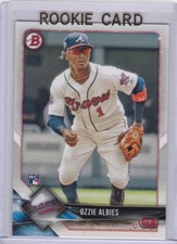 OZZIE ALBIES ROOKIE CARD 2018 Bowman Baseball RC ATLANTA BRAVES