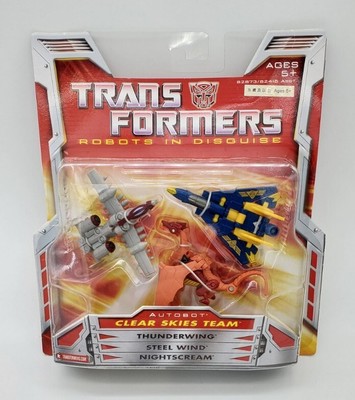 ~ Transformers ROBOT IN DISGUISE 2006 Mini-con team CLEAR SKIES TEAM MOSC RARE ~