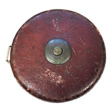 VINTAGE JOHN RABONE & SONS BIRMINGHAM ENGLAND MEASURING TAPE 100 FT NO 415