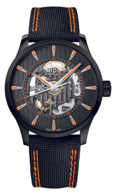 Mido Multifort Skeleton Vertigo Automatic Black 42mm Men