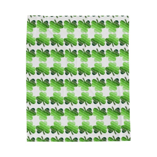 Irish Ireland Love Ombre Hearts Soft Premium Cozy Velveteen Plüschdecke - Bild 3 von 13