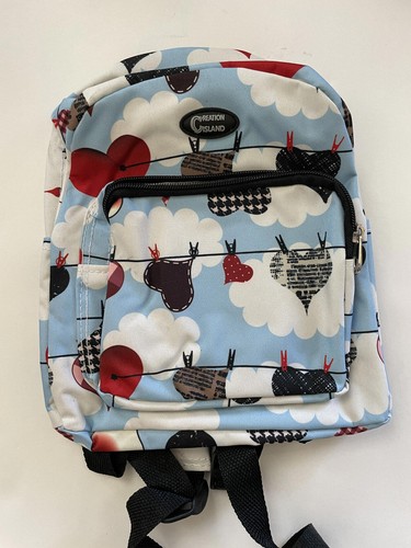 Creation Island Small Backpack Hearts Design