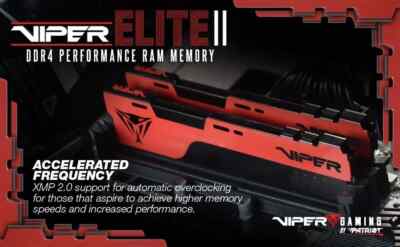 Patriot Viper Elite II 16GB (2x8GB) DDR4-4000 PC4-32000 C20 UDIMM