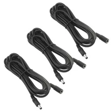 3 Pack 19V Power Extension Cable DC5.5 x 2.1mm Male to Female Plug Power Supp...