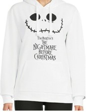 Nightmare Before Christmas Jack Skellington Juniors Hoodie M 7/9 NEW C20