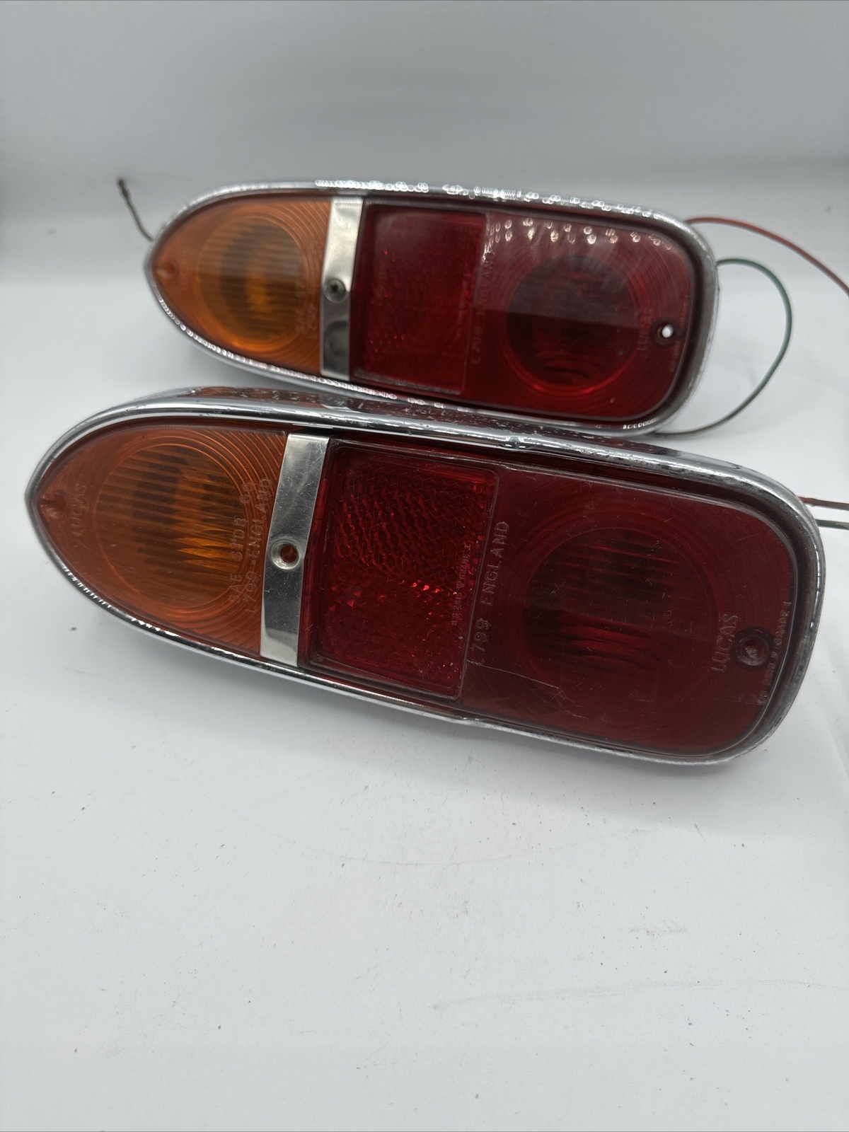Triumph Tr5 And Aston Martin,Original Lucas  Rear Lamp Lenses, And Housing L799.