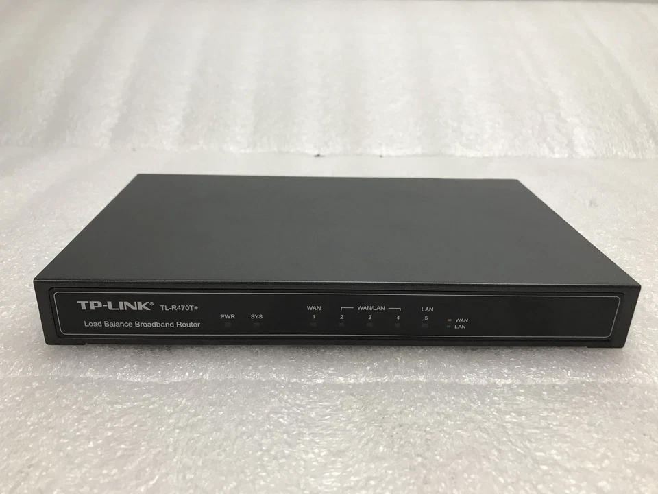 Used TP-Link TL-R470T+ 5 Port 10/100 Mbps Load Balance Broadband Router - Image 2 of 4