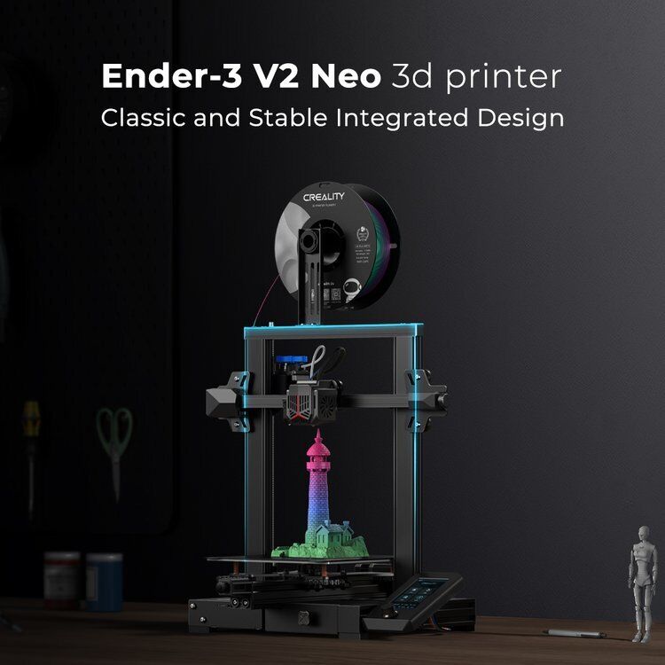 Used Creality Ender-3 Neo Ender-3 V2 Neo Kit Upgraded 3D Printer  Auto-levelling