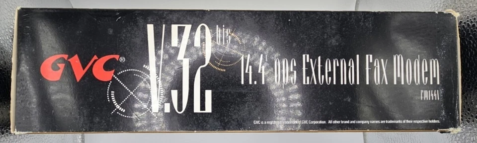 GVC V.42bis External Fax Modem Model 14400 MNP5  (A8) - Image 3 of 4