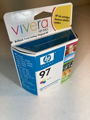 HP 97 Tricolor Ink Cartridge Vivera Expired 2006 / NEW SEALED A3 | eBay