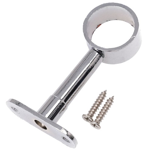 Extendable Chrome Socket Bracket for 25mm For Wardrobe Rail Rod Construction - Picture 10 of 27