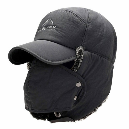 Mens Winter Windproof Warm Hat with Ear Flap Trapper Hats for Skiing Hunting - Bild 9 von 12