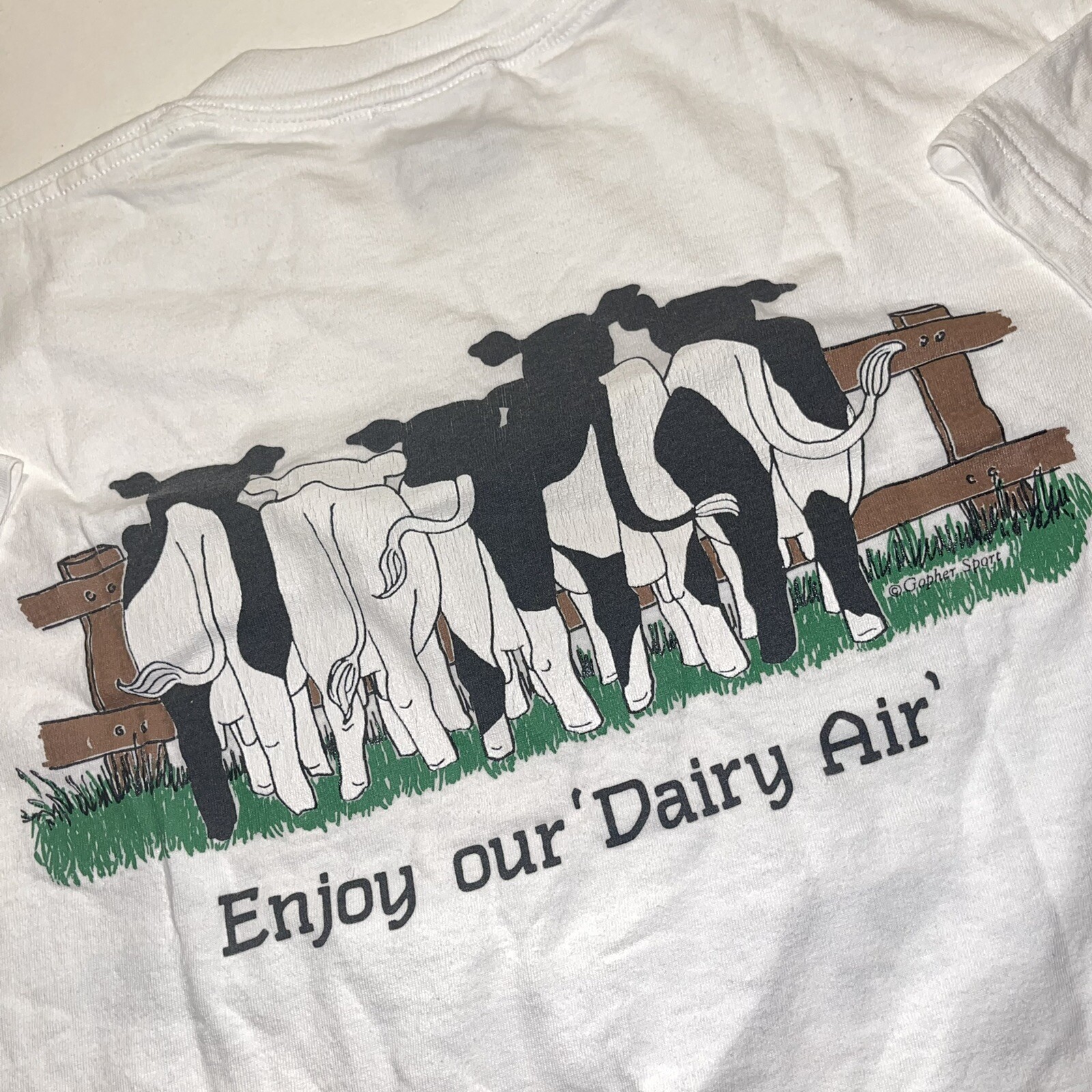 Vintage 80s 90s Dairy Cow Dairy Air Vermont Ben & Jer… Gem