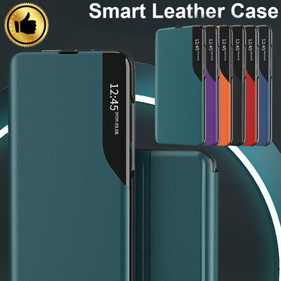 For Huawei P40 P30 P20 Pro P Smart Z Magnetic Smart View Leather Flip Case Cover