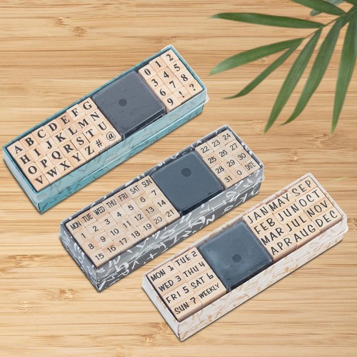 10 Timbres En Bois - Tampons DéCoratifs En Bois - Tampon