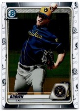 2020 Bowman Chrome Prospect Zack Brown - A1 Milwaukee Brewers #BCP-34