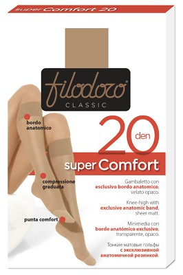 Women's 20 Denier Opaque Tights Filodoro Super Comfort