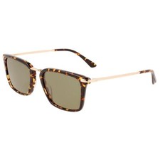 New Calvin Klein CK-22512S 237 Vintage Havana Sunglasses with Green Lenses
