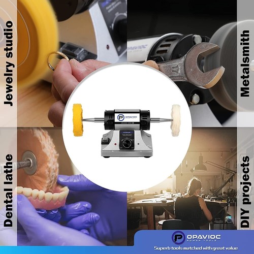 Portable Jewelry Polisher Variable Speed Bench Grinder Buffing Machine