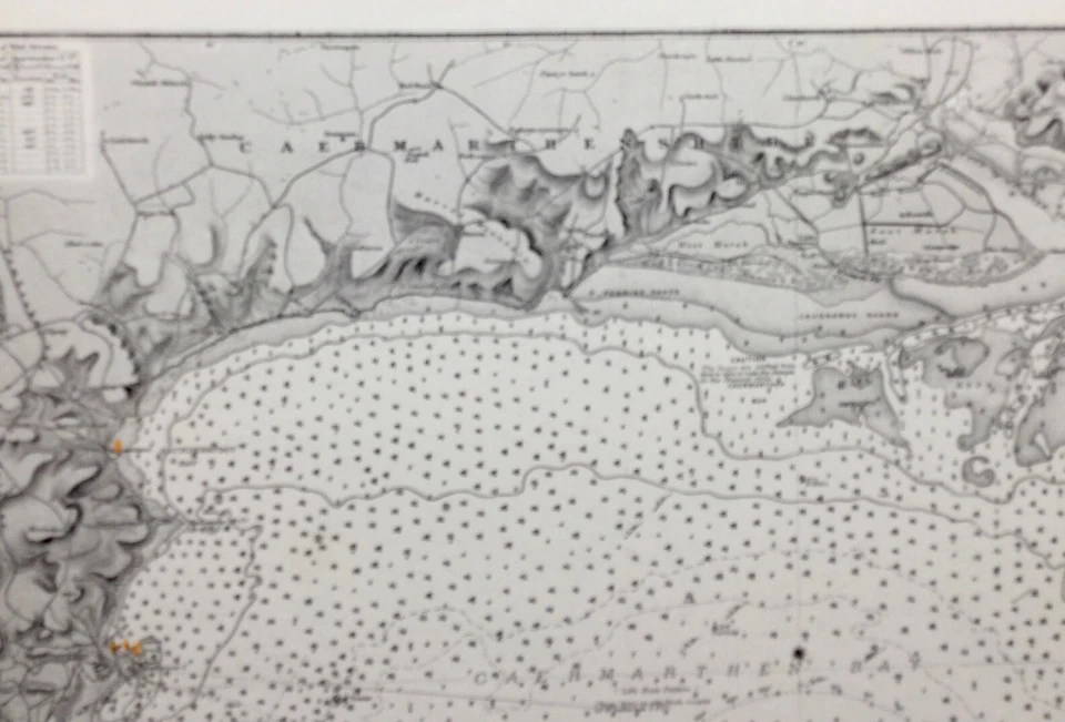 VINTAGE ADMIRALTY CHART. No.1076. St GOVENS HEAD to THE MUMBLES. 1888 Edition. - Image 4 of 4