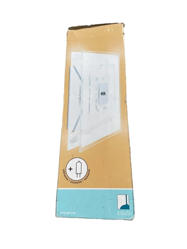 Lampadario a soffitto 8 luci 20 W vetro metallo plafoniera interno Eglo Genua - Immagine 4 di 4