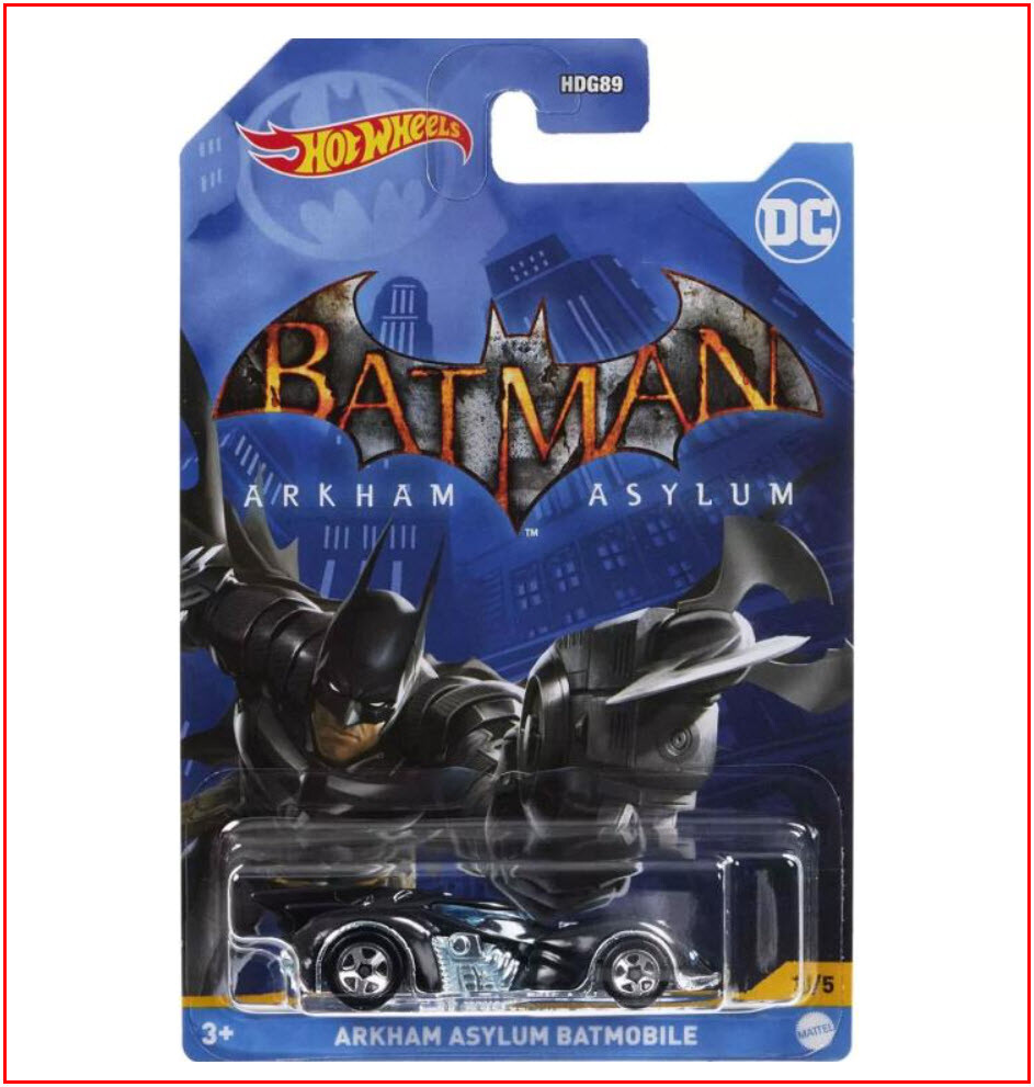 2021 Hot Wheels DC Comics Batman ARKHAM ASYLUM BATMOBILE #3 1:64