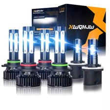 For GMC Yukon XL 1500 2500 2000-2006 LED Headlight High/Low Fog Light Bulbs Kit
