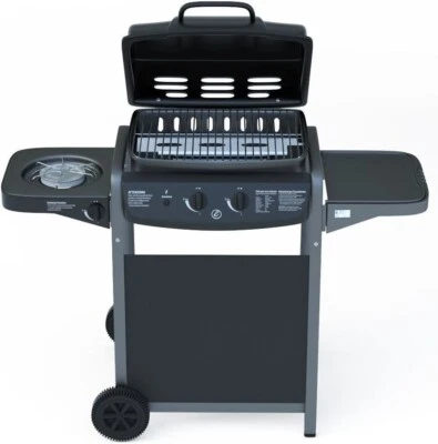 EGLEMTEK Barbecue Grill A Gas BBQ Da Giardino Esterno Picnic Balcone Terrazzo Nero