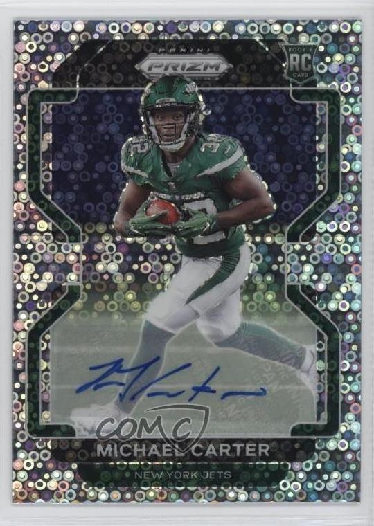 2021 Panini Prizm No Huddle Michael Carter #365 Rookie Auto RC 7k1
