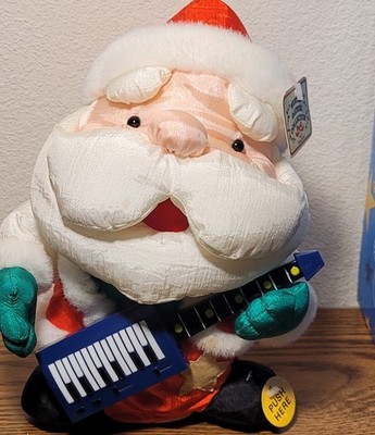 RARE JAPAN gemmy Shaky Series Guitar Santa Sings Taking Care Of