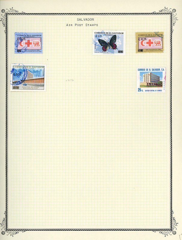 EL SALVADOR Selections on Scott Specialty Album Page Lot #71 - SEE SCAN - $$$