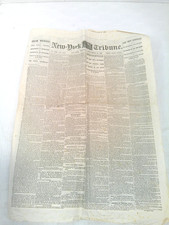 New York Tribune Civil War Newspaper, Sept 28, 1865, Andersonvile, UNCUT