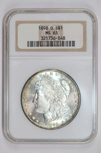 1898-O MORGAN DOLLAR NGC MS65 VERY PQ! OLDER HOLDER!